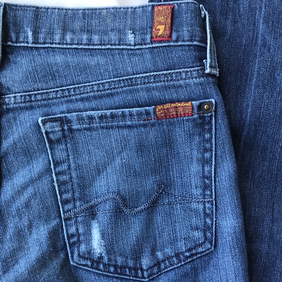 7 For All Mankind ~ Bootcut, Stretch, Distressed - Picture 3 of 8